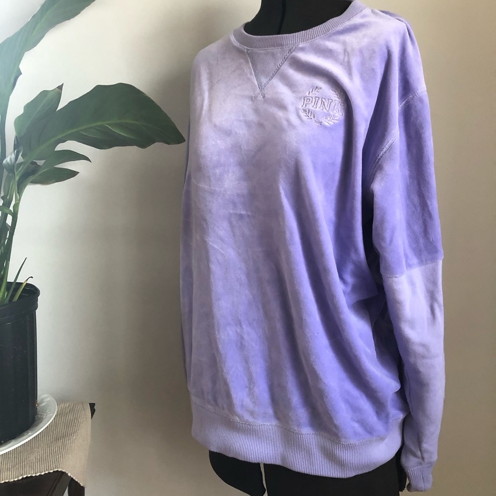 PINK Campus Crew Velour Sweatshirt